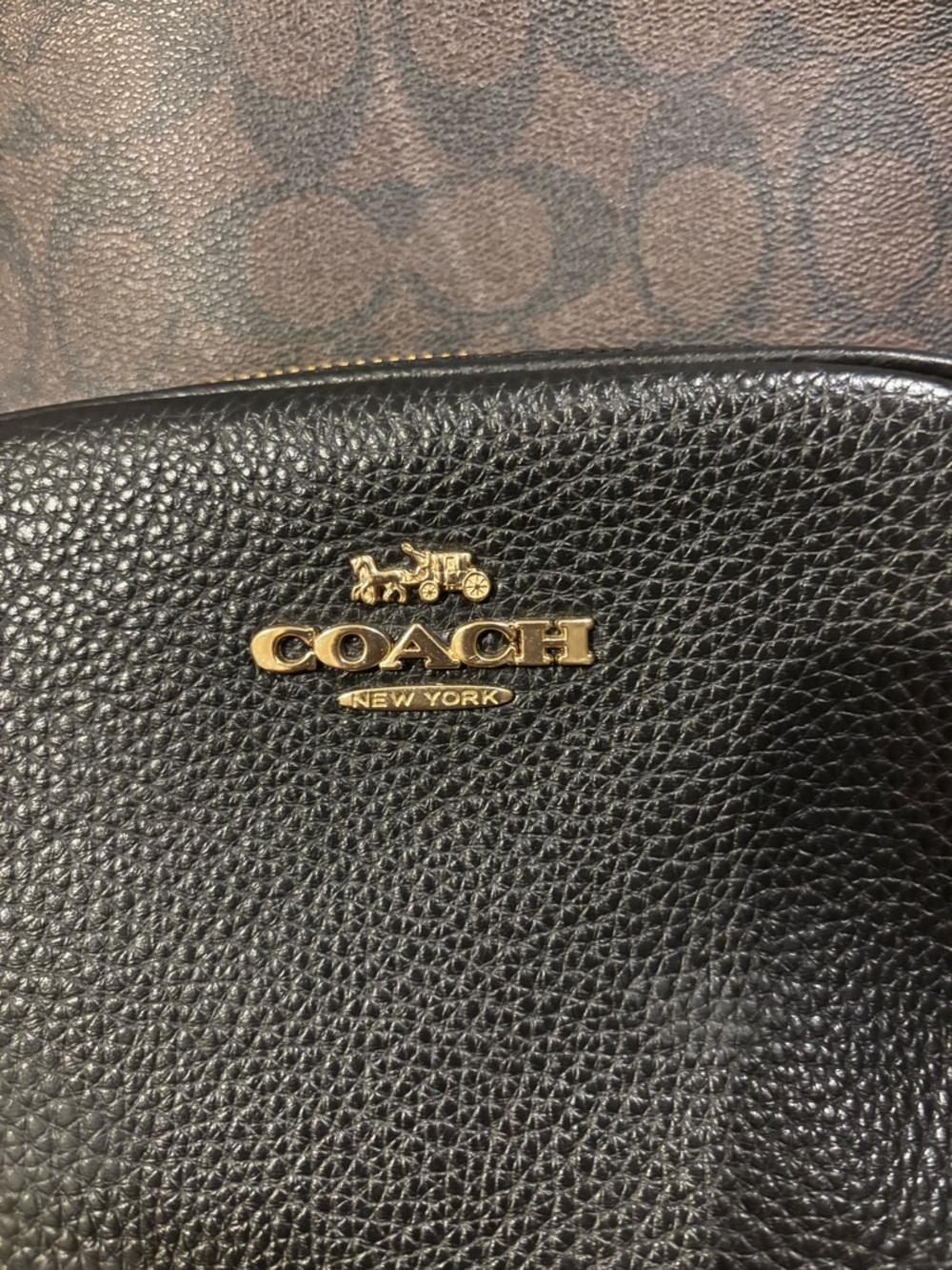 Coach Black and Brown Backpack in very good condition - Picture 11 of 12